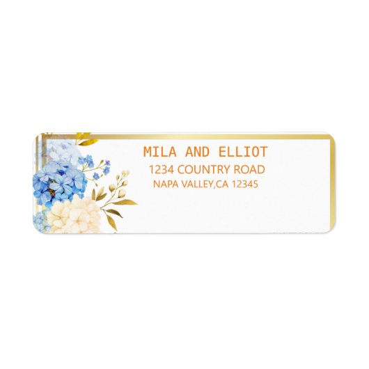 Elegantes florales Gold (Vorne)