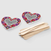 Elegantes florales Herzdesign Fächer (Non-assembled)