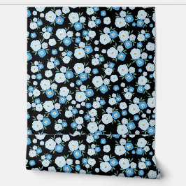 Elegantes florales Hintergrundbild - lebendige Blu Tapete