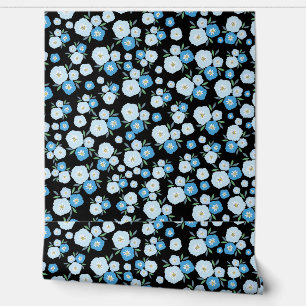Elegantes florales Hintergrundbild - lebendige Blu Tapete