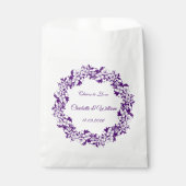 Elegantes florales Hochzeitsdesign Geschenktütchen (Vorderseite)