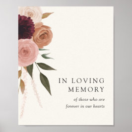 Elegantes florales Hochzeitsgeschenk im Zeichen de Poster