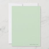 Elegantes florales Hochzeitsstil Personalisiertes Einladung (Rückseite)