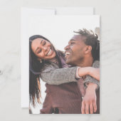 Elegantes florales Hochzeitsstipendium - Foto Ankündigung (Rückseite)