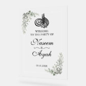 Elegantes florales islamisches arabisches Party Ma Acrylschild (Winkel)