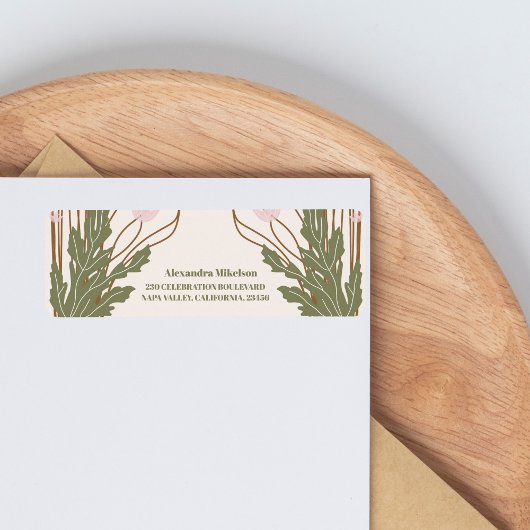 Elegantes florales Jugendstil-Brautparty