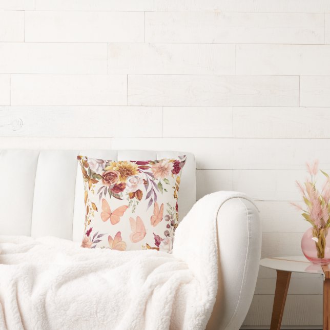 Elegantes, florales Kissen (Liege)