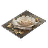 Elegantes florales Kunstdesign  Notizblock (Linke Seite)