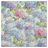 Elegantes florales Lila Hydrangea-Muster Stoff (Muster)