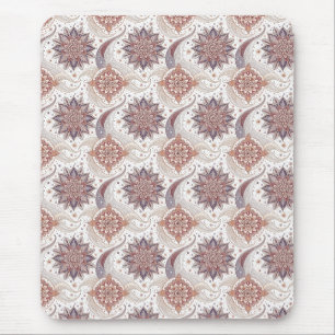 Elegantes florales Mandala-Spiritualdesign-Muster Mousepad