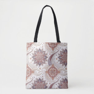 Elegantes florales Mandala-Spiritualdesign-Muster Tasche