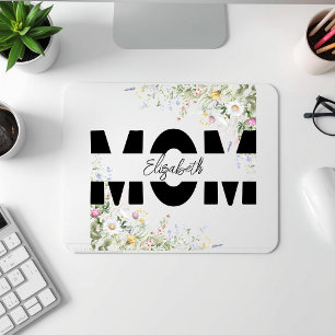 Elegantes florales MOM personalisiertes Mauspad