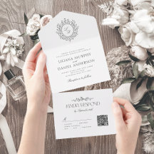 Elegantes florales Monogramm einfaches Vintage-Hoc