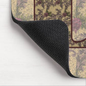 Elegantes florales Monogramm Initial B Mousepad (Ecke)