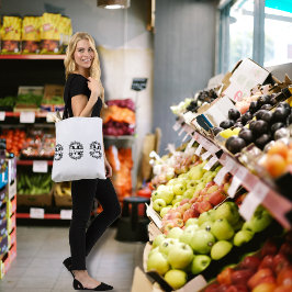 Elegantes florales Monogramm mit Text: MAMA MAMÁ & Tasche