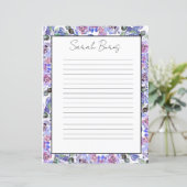 Elegantes florales Monogramm-Schreibpapier (Stehend Vorderseite)