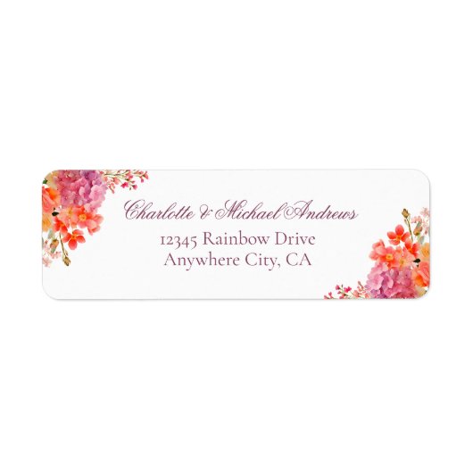 Elegantes florales Monogramm-Skript Hochzeit (Vorne)