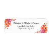 Elegantes florales Monogramm-Skript-Hochzeit (Vorne)