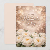 Elegantes florales Muttertags-Grußdesign Feiertagskarte (Vorne/Hinten)