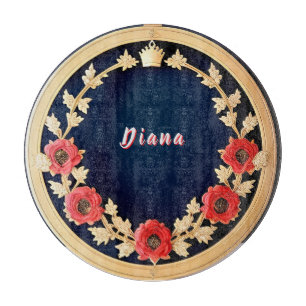 Elegantes florales Ornamentdesign Schneidebrett