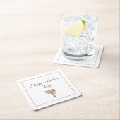 Elegantes florales Rose Mutter-Day-Party Rechteckiger Pappuntersetzer (Vor Ort)