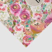 Elegantes florales Rustic Kraft Monogram Shabby Ch Seidenpapier (Ausschnitt)