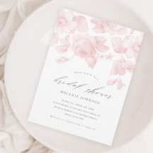 Elegantes, florales Script Rosa Brautparty