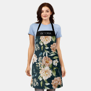 Elegantes, florales Shabby Chic Personalisiert Schürze