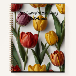 elegantes florales Spiralheft Notizblock