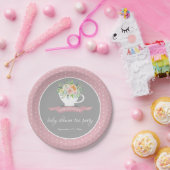 Elegantes florales Teacup Baby Dusche Tee Party Pappteller (Party)