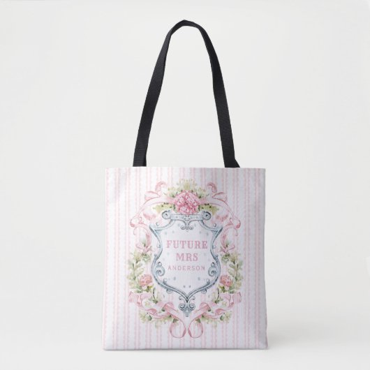 Elegantes florales Wappen | Frau Future Tasche (Vorderseite)