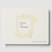 Elegantes florales Wappen Klassische botanische Ho Gästebuch (Vorderseite)