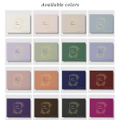 Elegantes florales Wappen Klassische botanische Ho Gästebuch