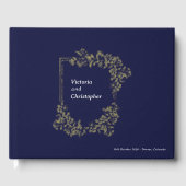 Elegantes florales Wappen Klassische botanische Ho Gästebuch (Vorderseite)