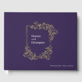 Elegantes florales Wappen Klassische botanische Ho Gästebuch (Vorderseite)