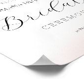 Elegantes, florales Wasserfarben Handgemalt Poster (Ecke)