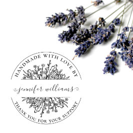 Elegantes florales Whimsical-Skript mit Liebe hand Gummistempel