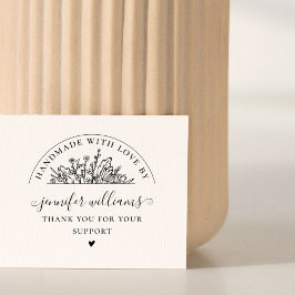 Elegantes florales Whimsical-Skript mit Liebe hand Gummistempel