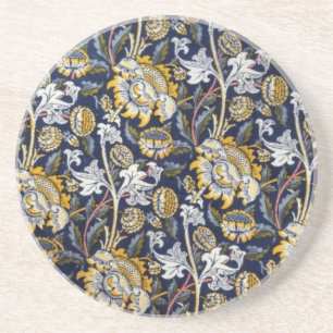 Elegantes florales William Morris Getränkeuntersetzer