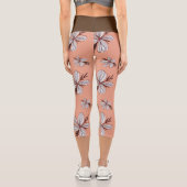 ELEGANTES FLORALPATTER CAPRI LEGGINGS (Rückseite)