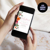 Elegantes Florals Galentines Party Einladung