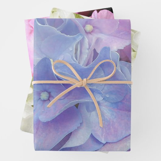 Elegantes Florals Wrapping Paper Flat Sheet Set Geschenkpapier Set (Beispiel)