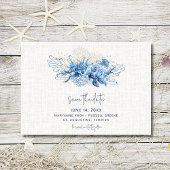 Elegantes Florida Beach Wedding Foto Save the Date