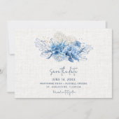 Elegantes Florida Beach Wedding Foto Save the Date (Vorderseite)
