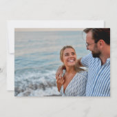 Elegantes Florida Beach Wedding Foto Save the Date (Rückseite)