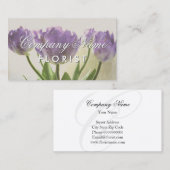 Elegantes floristisches Design mit Blume Visitenkarte (Vorne/Hinten)