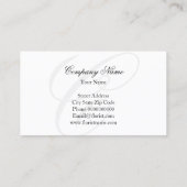 Elegantes floristisches Design mit Blume Visitenkarte (Rückseite)