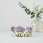 Elegantes floristisches Design mit Blume Visitenkarte (Stehend Vorderseite)