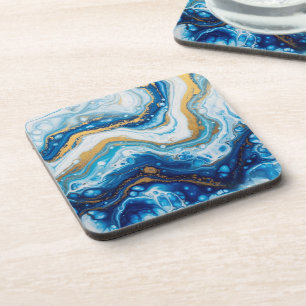 Elegantes Fluid Art Decorative Fliesen - Abstrakt Getränkeuntersetzer