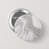 Elegantes, flüssiges Marmormuster aus Glitzer Button (Vorne & Hinten)